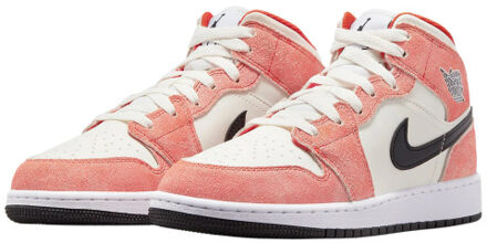 Nike Air jordan 1 mid se orange suede (gs) Oranje - 36,5