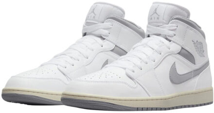 Nike Air jordan 1 mid vintage grey Wit - 47