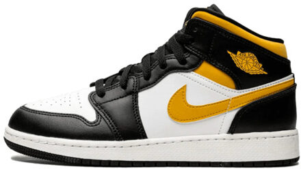 Nike Air jordan 1 mid white pollen black (gs) Geel - 38,5