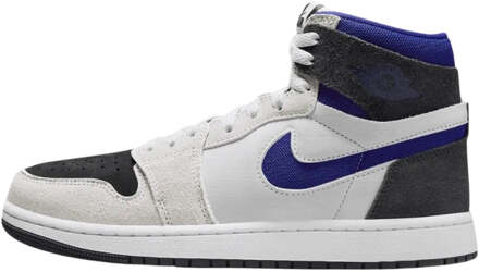 Nike Air Jordan 1 Zm Air Blue Detail Witte Sneakers Blauw