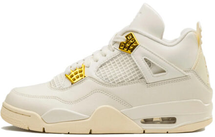 Nike Air jordan 4 sail metallic gold (w) - maat 38,5 Beige