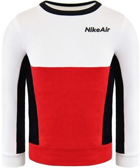 Nike Air Lange Mouw Pullover Stretch Taille Zwart Rood Kids Trainingspak DC8639 010 Veelkleurig - 3-4J / 98-104cm