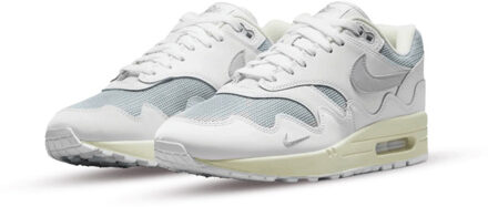 Nike Air max 1 patta waves white silver - maat 40,5 Wit