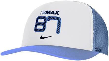 Nike Air Max 87 Heren Wit/Blauw Cap