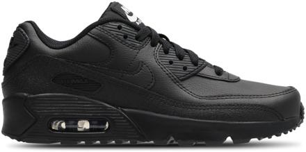 Nike Air Max 90 Kindersneakers - Zwart - Maat 39 - Leer Black