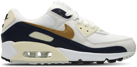 Nike Air Max 90 Sneakers Dames - Wit - Maat 37.5 - Leer, Textil White