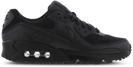 Nike Air Max 90 Sneakers Dames - Zwart - Maat 37.5 - Textil, Leer Black