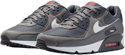 Nike Air Max 90 Sneakers Heren grijs - wit - rood - 41