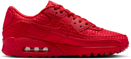 Nike Air Max 90 Sneakers Heren - Rood - Maat 47 - Mesh/Synthetisch Red