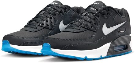 Nike Air Max 90 Sneakers Junior zwart - zilver - wit - blauw - 37 1/2