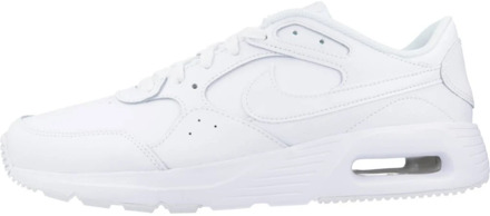 Nike Air Max SC Leren Sneakers Nike , White , Heren - 36 1/2 EU