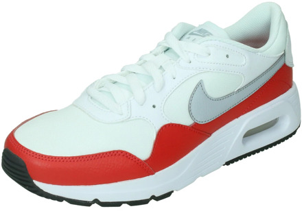 Nike Air Max SC Sneakers Heren wit - grijs - rood - 44 1/2
