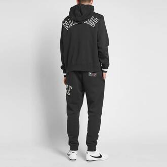 Nike Air trainingspak voor heren met doorlopende ritssluiting volledig in zwart - maat