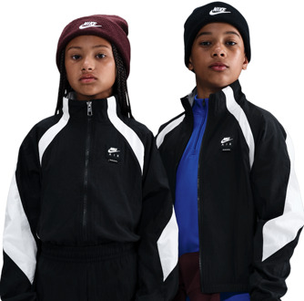 Nike Air Trainingspakken Kinder - Zwart - Maat 147 - 158 CM - Poly Woven Black