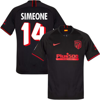Nike Atletico Madrid Shirt Uit 2019-2020 + Simeone 14 (Retro Fan Style Printing) - XL