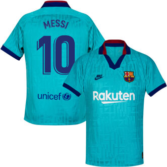 Nike Barcelona 3e Shirt 2019-2020 + Messi 10 (Fan Style) - Kinderen - 147-158