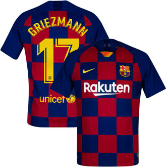 Nike Barcelona Authentic Vapor Match Shirt Thuis 2019-2020 + Griezmann 17 - M