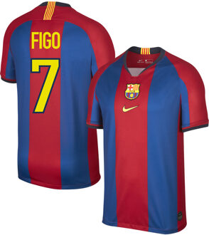 Nike Barcelona Shirt Thuis 1998-1999 + Figo 7 (Fan Style) - XL