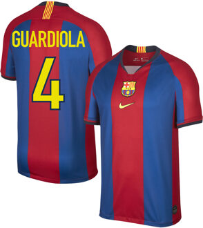 Nike Barcelona Shirt Thuis 1998-1999 + Guardiola 4 (Fan Style) - XL