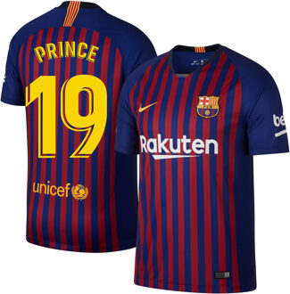 Nike Barcelona Shirt Thuis 2018-2019 + Prince 19 (Fan Style)