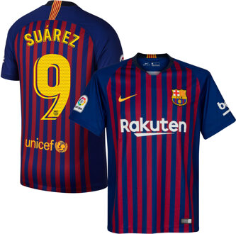 Nike Barcelona Shirt Thuis 2018-2019 + Suarez 9 - XXL