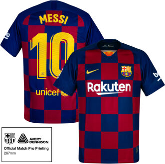 Nike Barcelona Shirt Thuis 2019-2020 + Messi 10 - XL