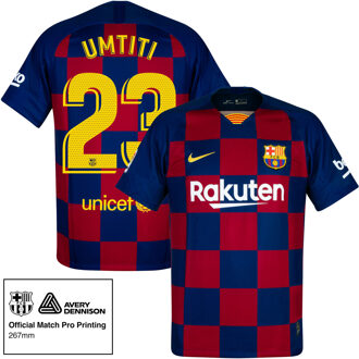 Nike Barcelona Shirt Thuis 2019-2020 + Umtiti 23 - XL