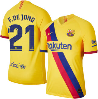 Nike Barcelona Shirt Uit 2019-2020 + F. De Jong 21 - XL