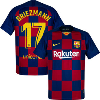 Nike Barcelona Thuisshirt 2019-2020 + Griezmann 17 - S
