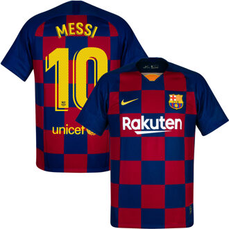 Nike Barcelona Thuisshirt 2019-2020 + Messi 10 - S