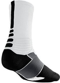 Nike Basketbal Sokken Hyperelite Wit/Zwart Maat L