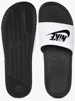 Nike Benassi Slip On Sliders in Wit/Zwart - EU 47.5 / UK 12