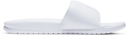 Nike Benassi Slippers en Sandalen Dames - Wit - Maat 39 - Mesh/Synthetisch White