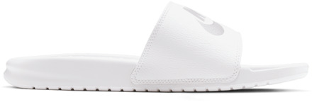 Nike Benassi Slippers en Sandalen Heren - Wit - Maat 42.5 - Mesh/Synthetisch White