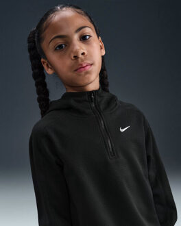 Nike big kids' therma-fit 1/2-zip t hoodie jongens - Zwart - M