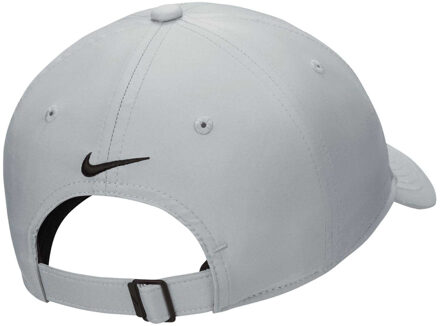 Nike Blanco Gestructureerde Baseballpet (Licht rookgrijs/zwart) - One Size