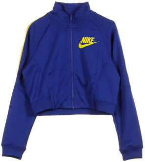 Nike Blauw/Geel Track Jacket Nike , Blue , Dames - L