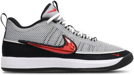 Nike Book 2 Sneakers Heren - Zilver - Maat 46 - Mesh/Synthetisch Silver