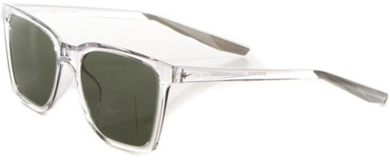 Nike Bout Zonnebril - Clear/Wolf Grey/Groene Lens Nike , Gray , Heren - ONE Size