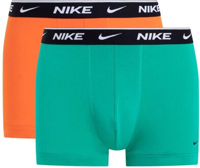 Nike Boxershorts voor heren (Set van 2) (Groen/oranje) - maat S