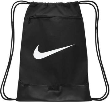 Nike Brasilia Gymsack 9.5 zwart - wit - 1 SIZE