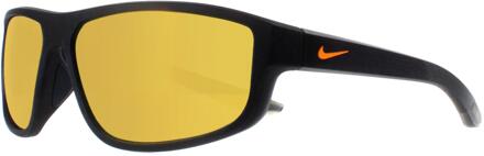 Nike Brazen Fuel M DJ0803 452 zonnebril mat obsidiaan bruin oranje - maat Zwart