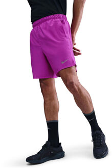 Nike Challenger 7in Brief-Lined Hardloopshorts Heren paars - XL