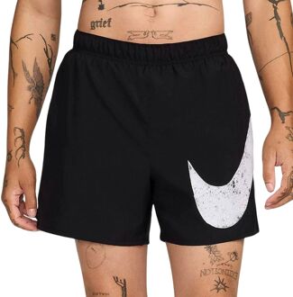 Nike Challenger Swoosh hardloopshort heren Zwart - L