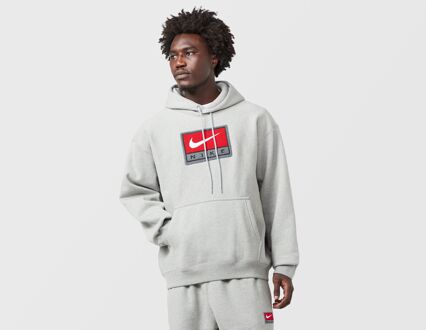 Nike Chenille Logo Solo Swoosh Hoodie, grijs