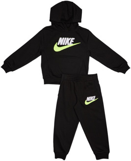 Nike Chenille Trainingspakken Peuter - Zwart - Maat 92 - 98 CM - Katoen Fleece Black