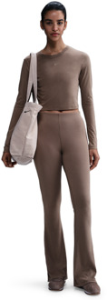 Nike Chill Knit Leggings Dames - Beige - Maat 42 - Katoen Jersey