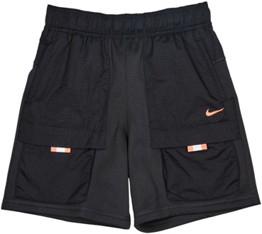 Nike City Utility Korte Broeken Kinder - Zwart - Maat 122 - 128 CM - Katoen French Terry Black