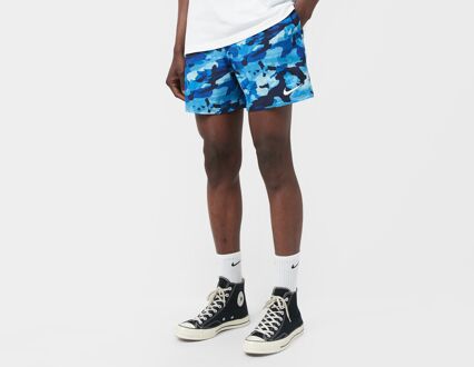 Nike Classic 5" Volley Camo Shorts, Blue - M