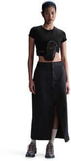 Nike Cllctn Rokken Dames - Zwart - Maat XS - Katoengeweven Black